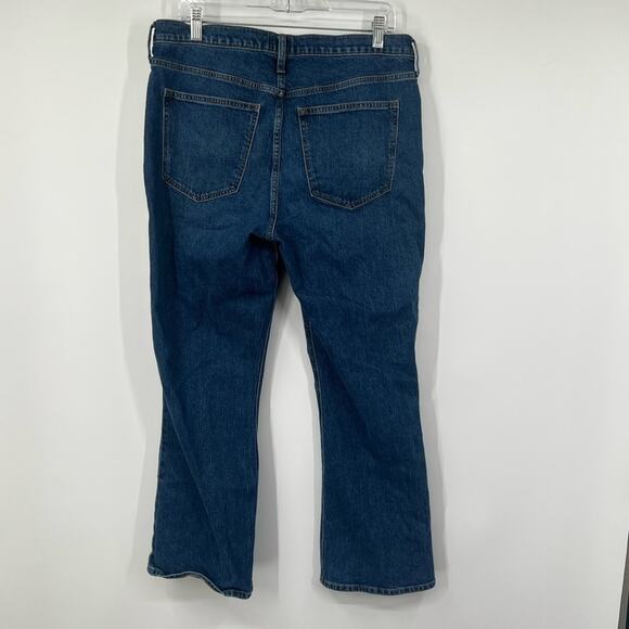 J. Crew Factory Mid-Rise Flare Cropped Jeans TALL - Picture 5 of 8